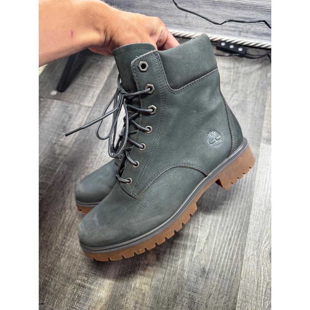 Timberland Courmayeur Valley 6-Inch Waterproof Boots Grey Nubuck A2DVK Womens 7 - Picture 3 of 7